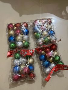 Assorted Glitter Christmas Ornaments