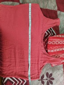 Red Embroidered Anarkali Gown