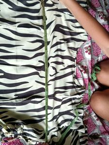 Zebra Print Cropped Top