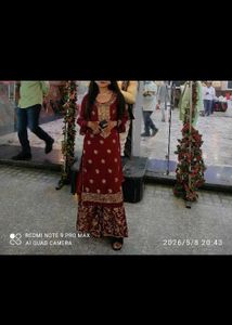Elegent Maroon garara suit
