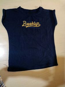 Navy Blue "Brooklyn" Graphic T-Shirt