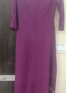 Elegant Purple Dress upan down