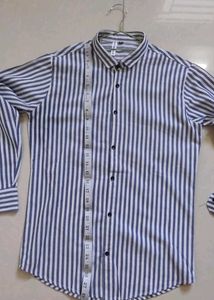 Blue &amp; White Striped Shirt