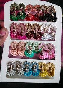 Designer Jhumka Earrings Set