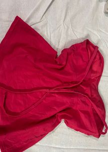 Bright Pink Halter Bikini Top