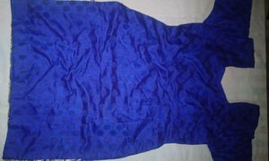 Blue Embroidered Kurti Set with Salwar (Preloved)