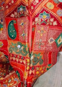 Orange Printed Kurta Set with Palazzo