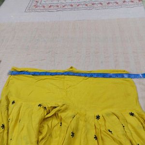 Ethnic Kurta Set - Black &amp; Yellow
