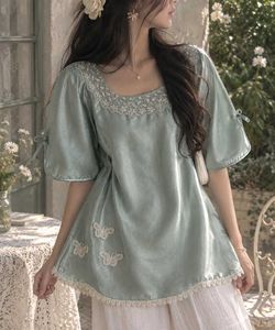 Elegant Butterfly Embroidered Blouse🛍✨️