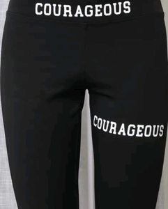Shein Ankle Length Typographic Print Sports Leggin