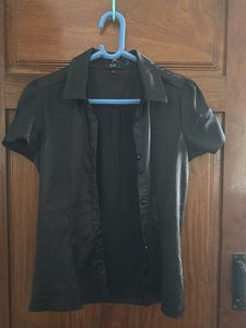 Elegant Black Button-Down Shirt