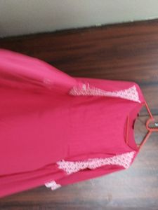 Beautiful Rani Pink Overcoat Maternity Dress