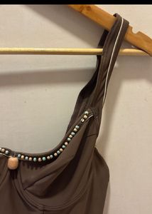 Chic Brown Bodysuit