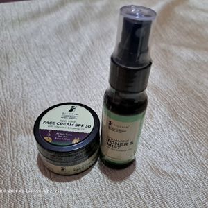 Pilgrim Toner And Red Vine Cream Combo