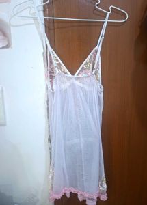 Sheer floral Babydoll cami top