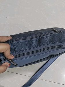 Stylish Grey Crocodile Pattern Hobo Bag
