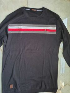 Men's Stylish Long Sleeve Black T-Shirt