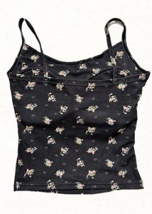 black floral lace top