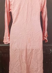 Embellished Peach Kurta
