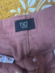 Stylish Pink Button-Fly Pants