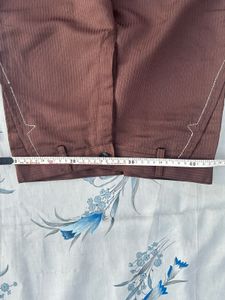Brown Corduroy Flared Pants