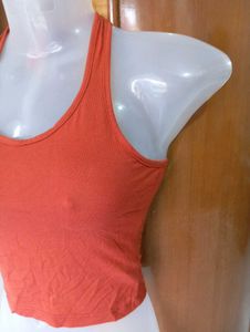 Orange Racerback Tank Top