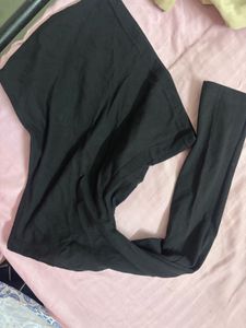 Chic one shoulder Black Long-Sleeve Top