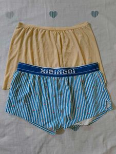 Striped Boxer Shorts with Cherries
