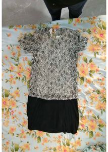 Trendy Animal Print Pleated Dress