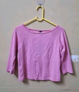 Pink Ribbed Top