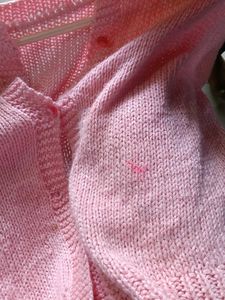Pink Knit Cardigan