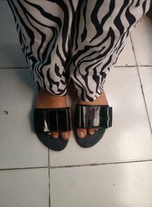 Zebra Print Flowy Palazzo Pants