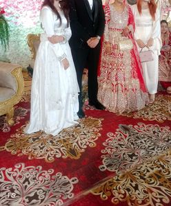 Pakistani trending gown 2 pc set