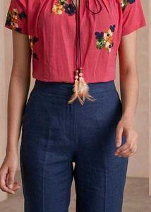 Floral Embroidered Tunic Top