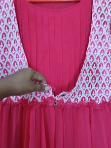 Beautiful Rani Pink Overcoat Maternity Dress