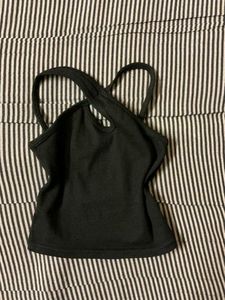 Black Sleeveless Tank Top