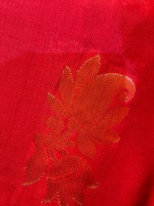 Vibrant Red Silk Saree