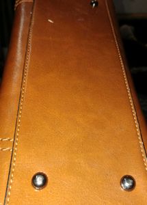 Stylish Brown Handbag with Studs