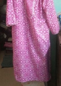 Pink Printed Kurti