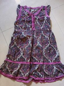 Cotton printed short dress