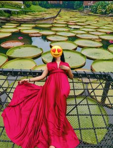Elegant Red Maxi Dress
