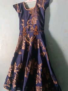 Blue Brocade Lehenga Choli
