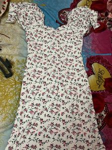 Floral Puff Sleeve Mini Dress