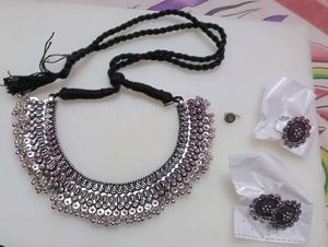 Oxidized Silver Jewelry Set