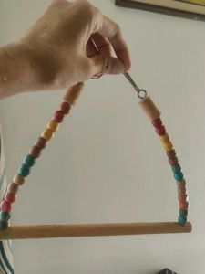 Vintage Beaded Swing For Small Birds