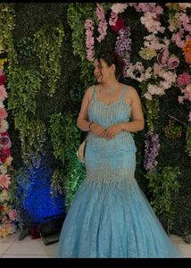 Stunning Blue Embellished Gown
