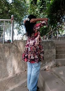 Bohemian Floral Print Kurta