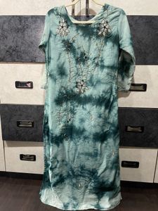 Embellished Tie-Dye Kurta