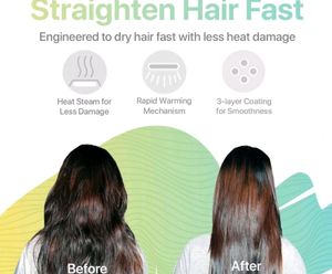 Hot hair brush dryer, straightner, styler