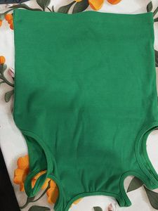 Vibrant Green Cold Shoulder Top